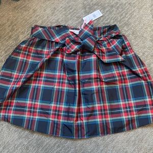 Vineyard Vines Jolly Plaid Taffeta Party Skirt